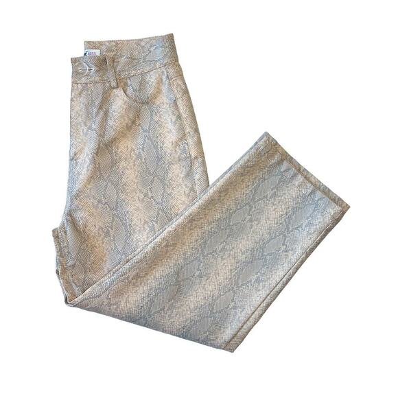 agrape kiss Pants - Agrape Kiss Snake Skin High Waisted Pants Size S